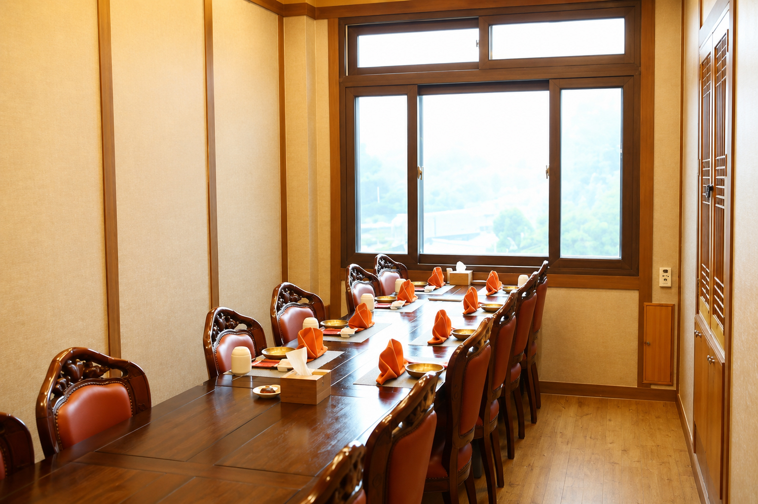 프라이빗 상견례 식사자리